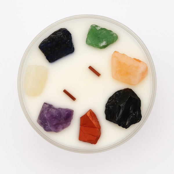 Chakra Crystal Candle - Seven Chakra