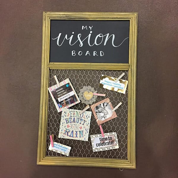 Framed ChalkPeg Vision Board