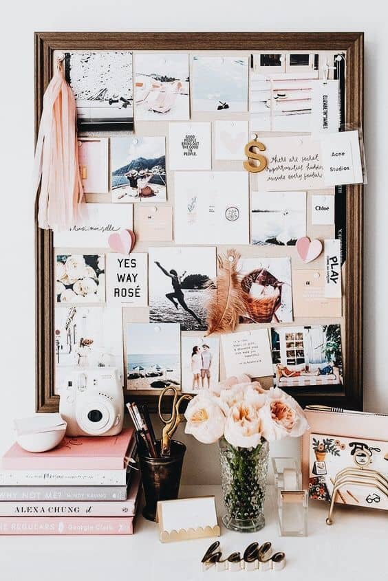 Framed Souvenir Style Vision Board