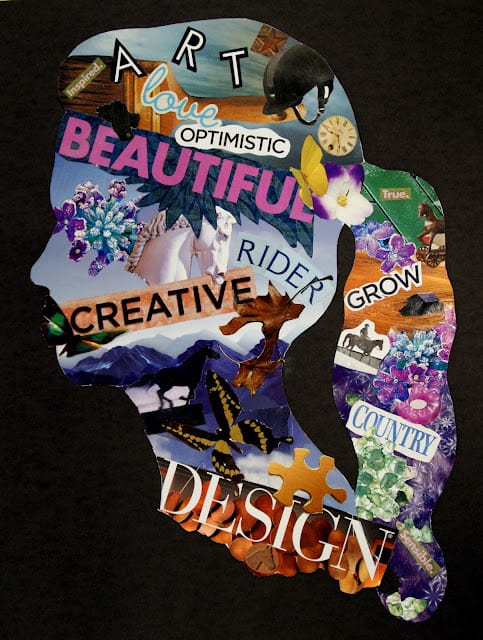 Self Portrait Collage Vision Board