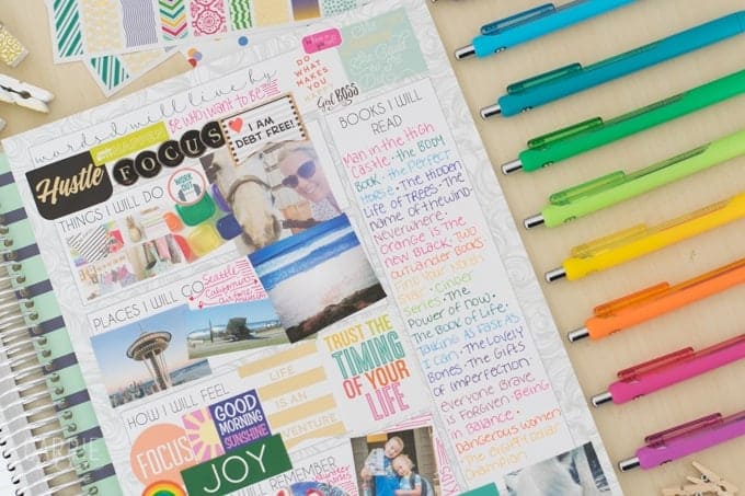 scrapbook Style Vision Board